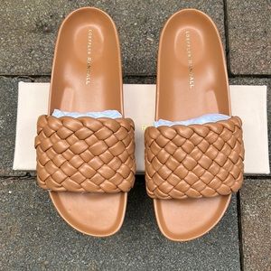 Loeffler Randall woven Sonnie slides